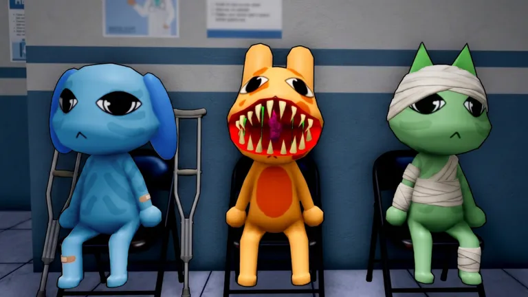 Animal Hospital gameplay screenshot — the doctor treating animal patients in the medical clinic